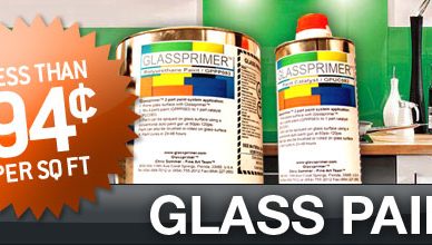 Permnantly paint on glass with Glass Paint by Glassprimer