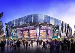 New Arena Features Unusual Glass Doors